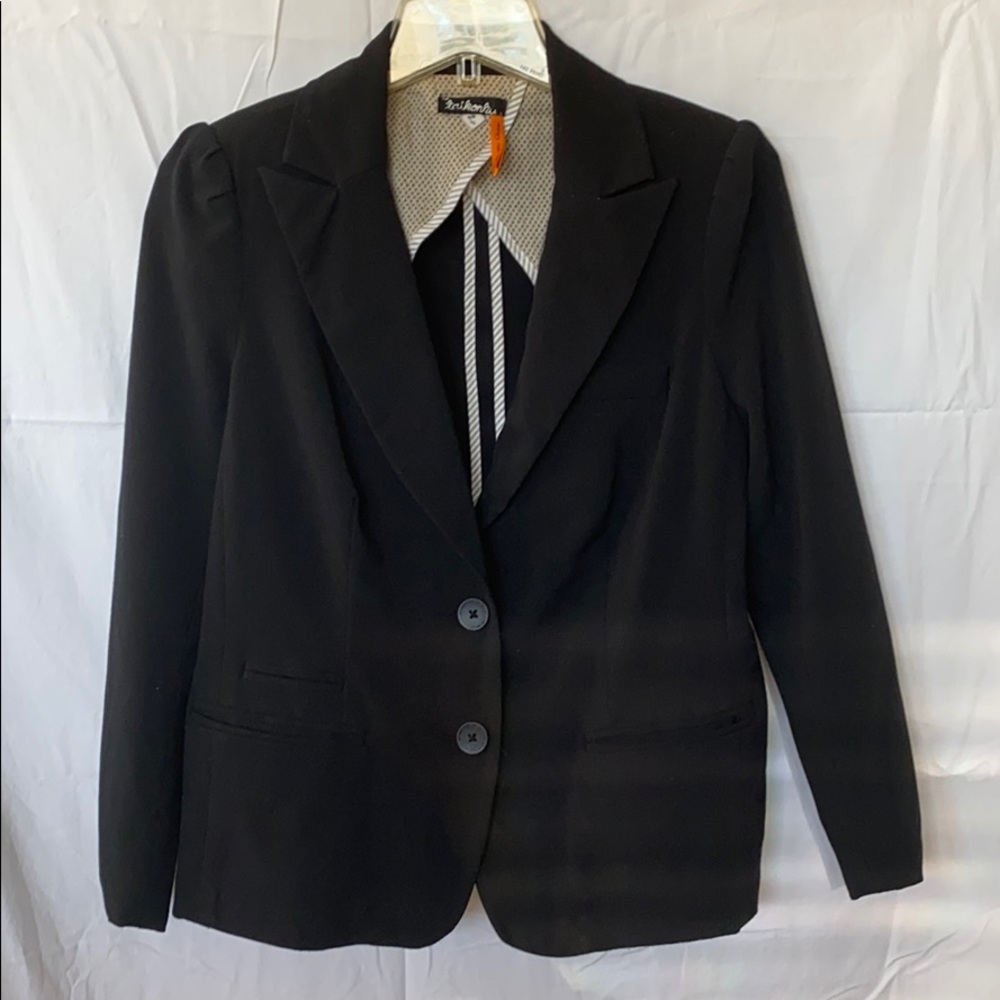 Taikonku from Anthropologie sz 2P black blazer